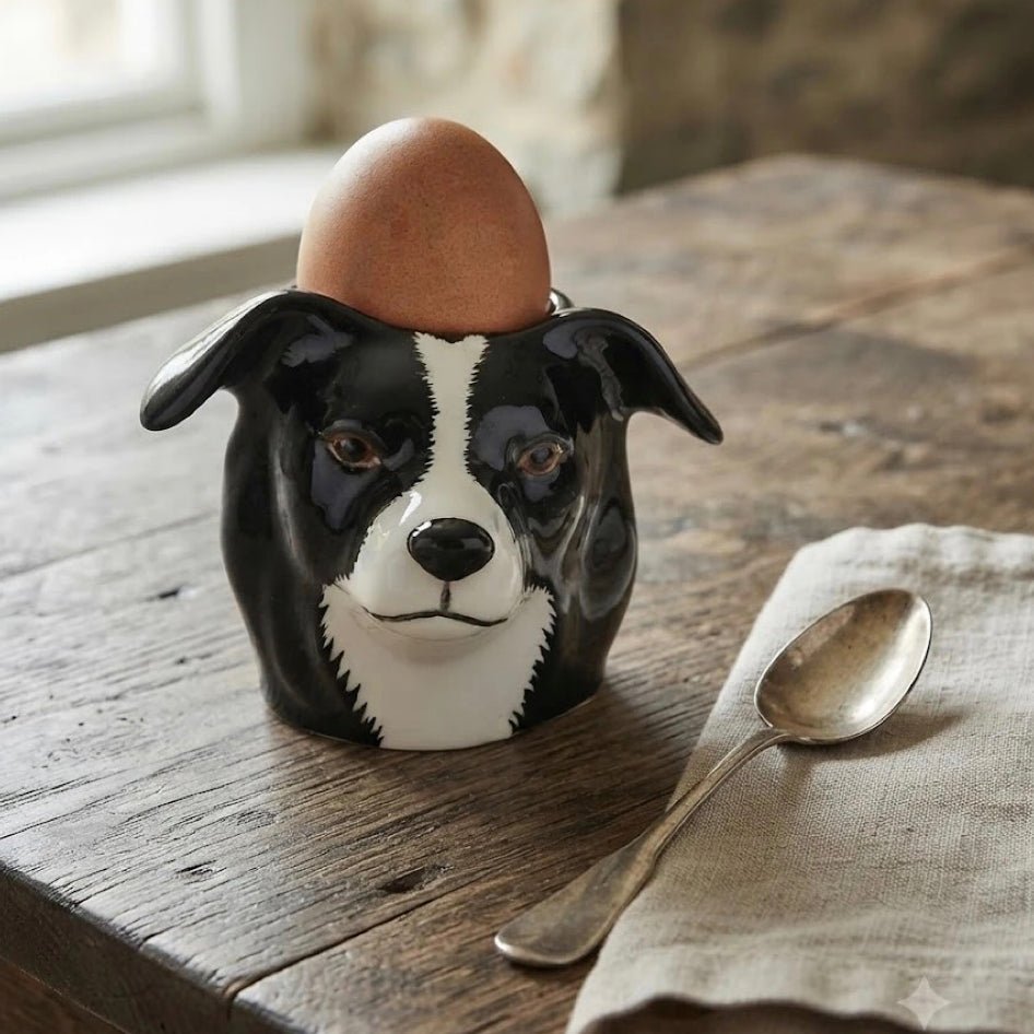 Border Collie Eierdopje - Quail Ceramics - SuperMatique