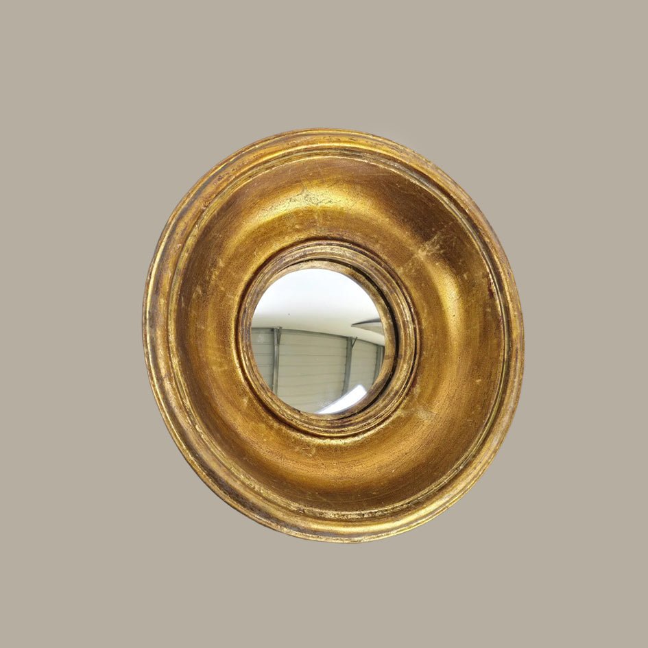 Convexe Spiegel Antiek Gouden Lijst Klein / MK35 - SuperMatique - SuperMatique