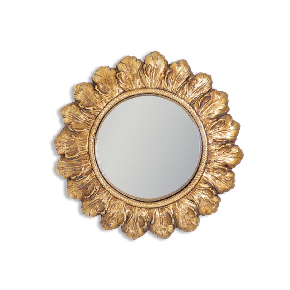 Convexe Spiegel Antiek Gouden Ornament Lijst Medium / MK93 - SuperMatique - SuperMatique