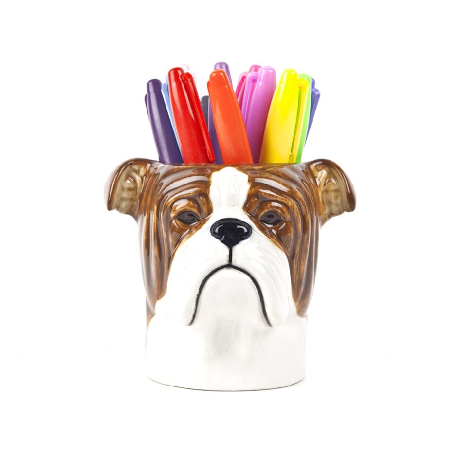 Engelse Bulldog Pennen Pot - Quail Ceramics - SuperMatique