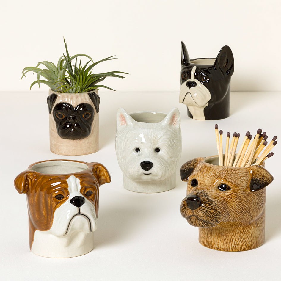 Engelse Bulldog Pennen Pot - Quail Ceramics - SuperMatique