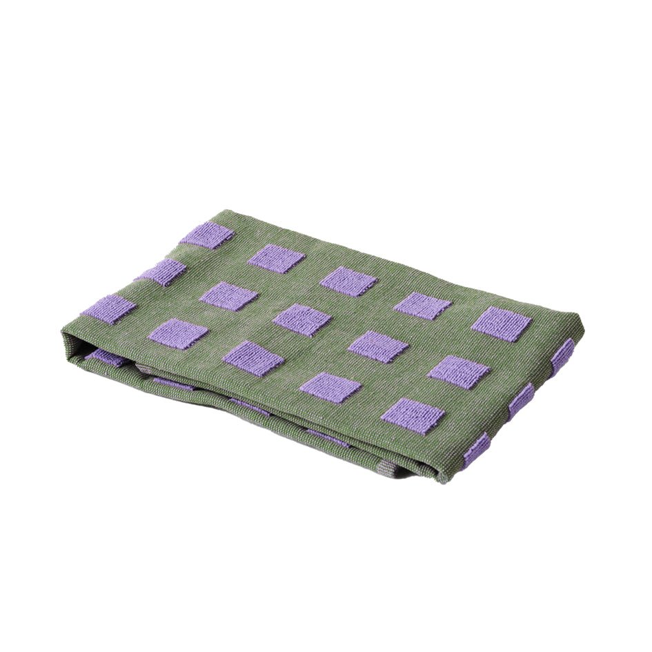 Geruite Grafische Theedoek Lila Groen - Wrap - SuperMatique