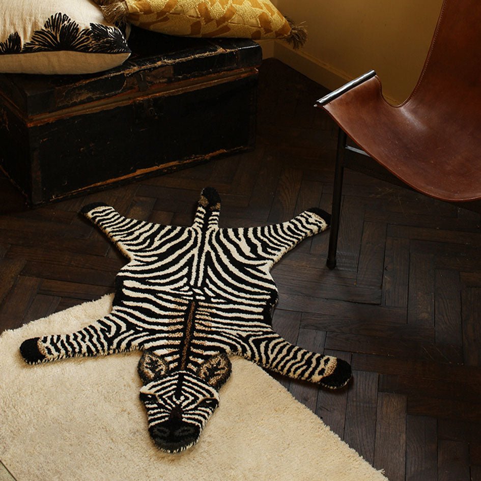 Gestreept Zebra Vloerkleed Klein - Doing Goods - SuperMatique