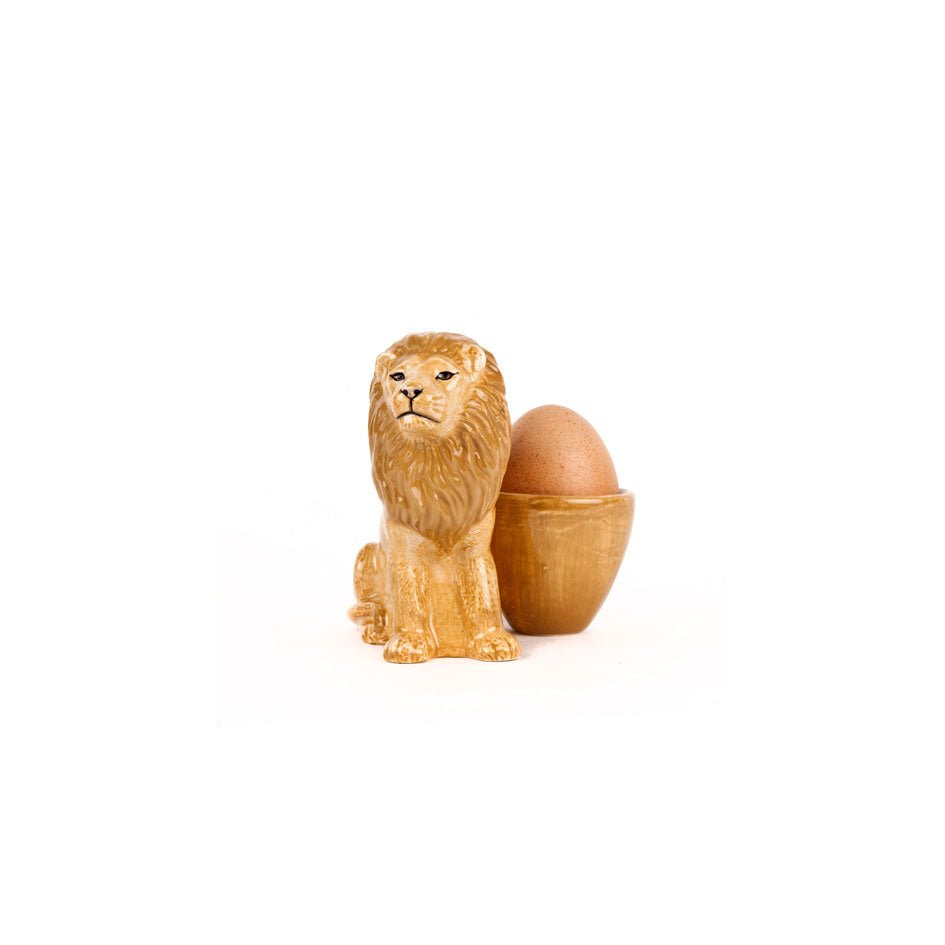 Leeuw met Eierdopje - Quail Ceramics - SuperMatique