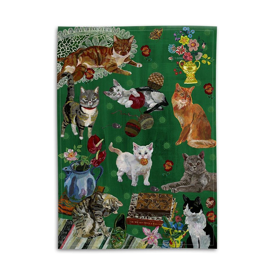 'Les Chats' Theedoek - Avenida Home - SuperMatique