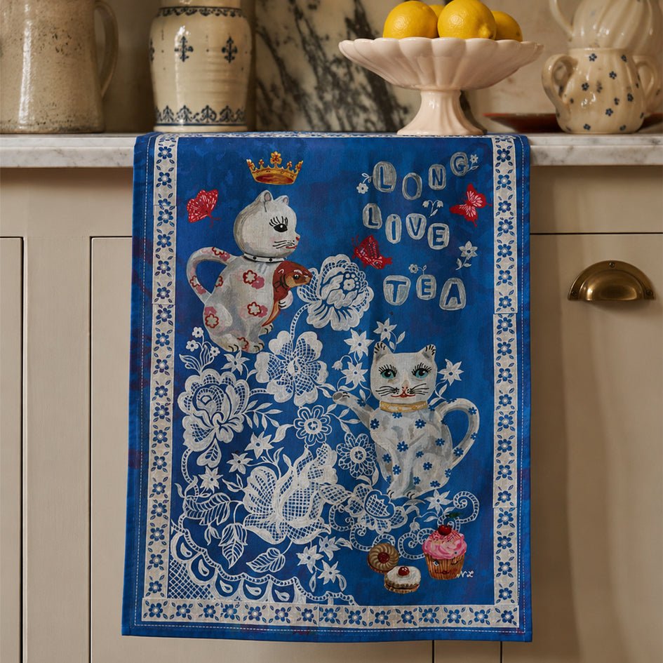 'Long Live Tea' Theedoek - Avenida Home - SuperMatique