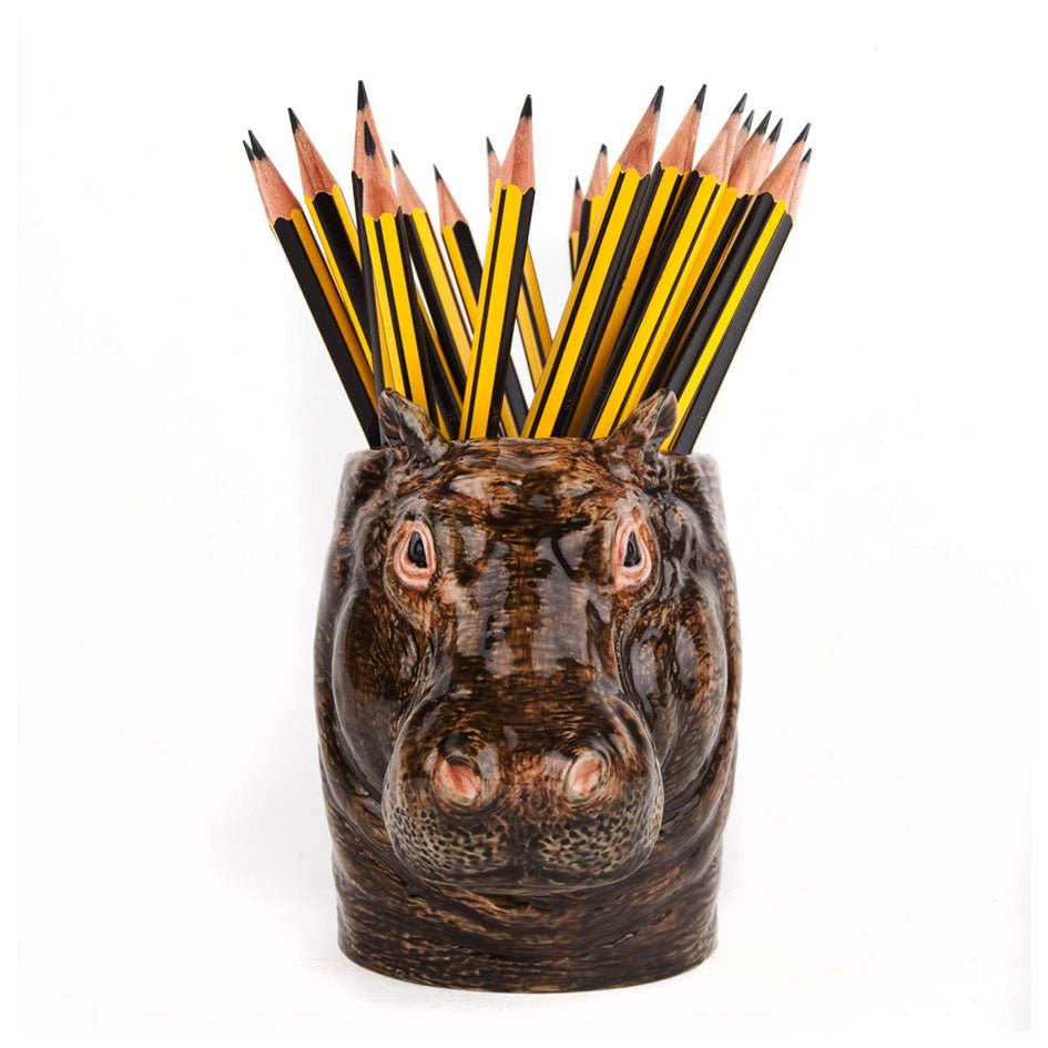 Nijlpaard Pennen pot Quail Ceramics - SuperMatique