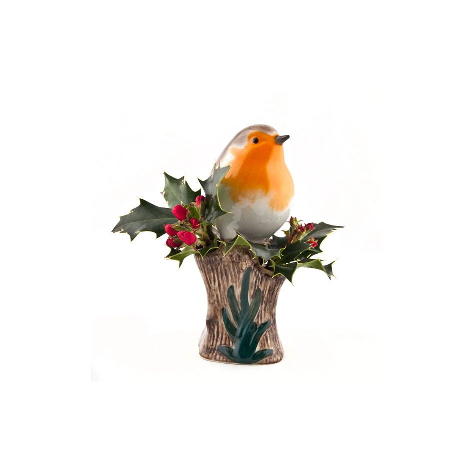 Roodborstje Klein Bloemenvaasje - Quail Ceramics - SuperMatique