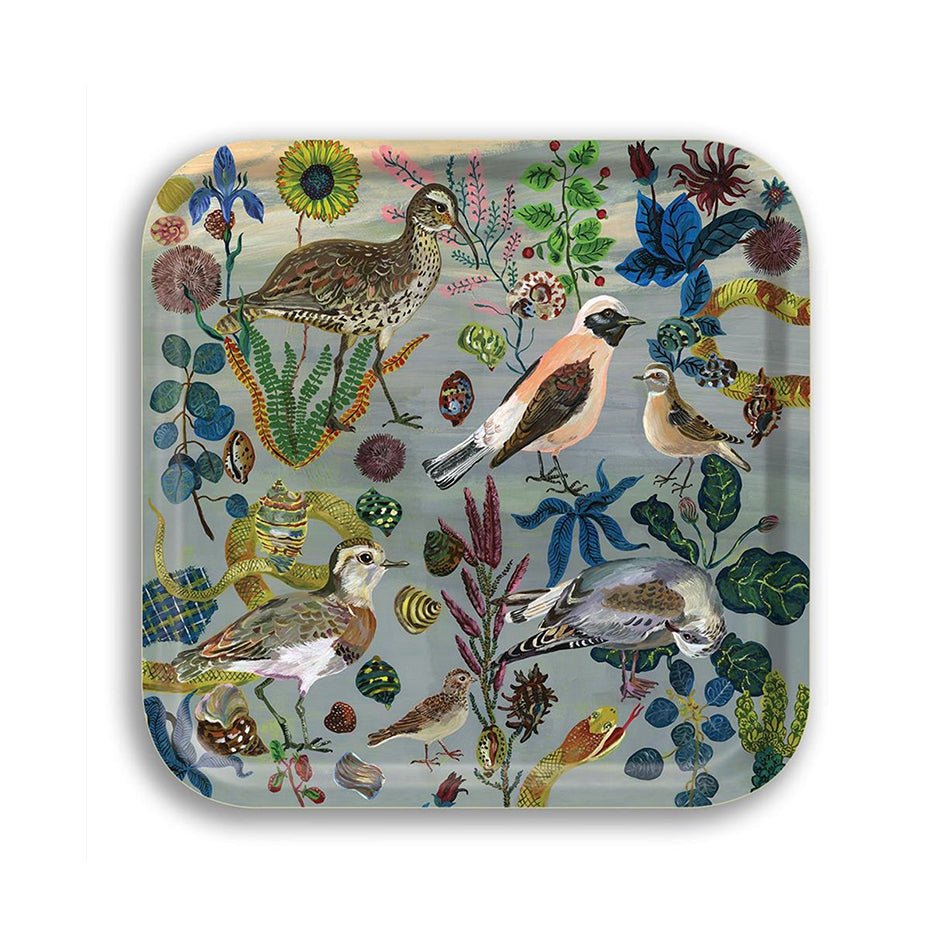 Vierkant Dienblad 'Birds in the Dunes' - Avenida Home - SuperMatique