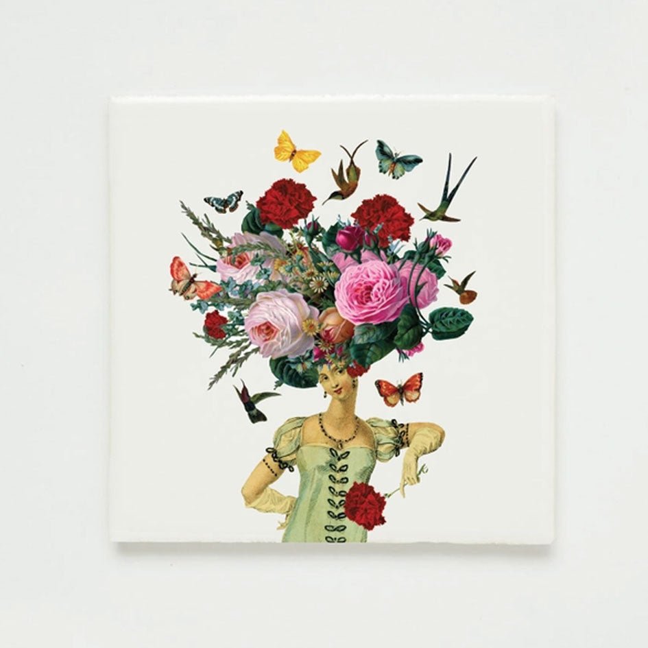 Wandtegel Floral Lady - Lylies - SuperMatique