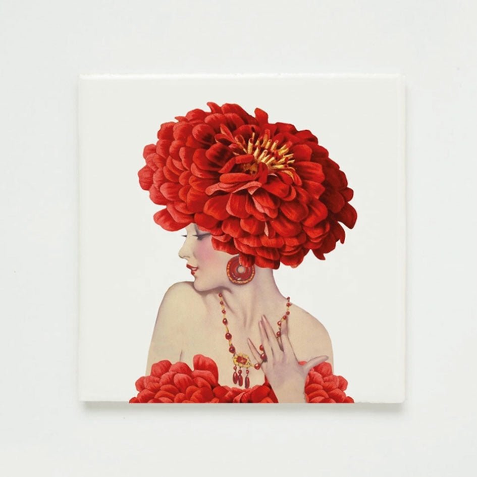 Wandtegel Lady in Red - SuperMatique - SuperMatique