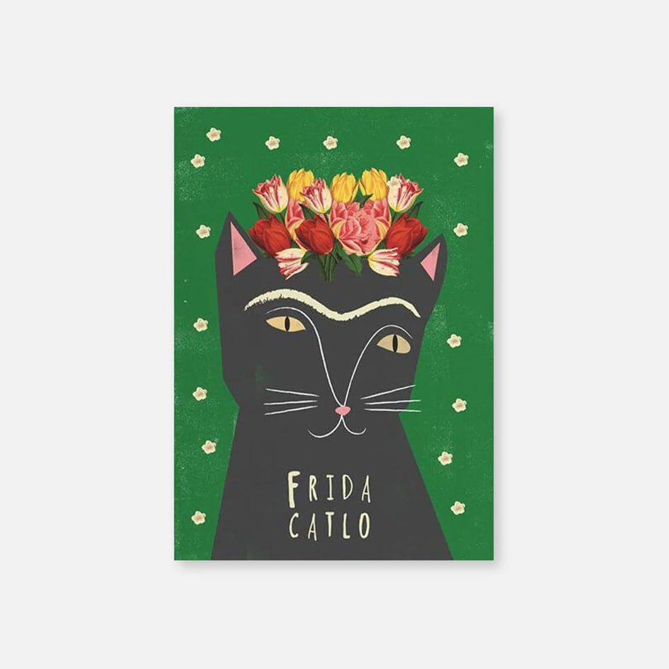 Wenskaart Frida Catlo - Niaski - SuperMatique