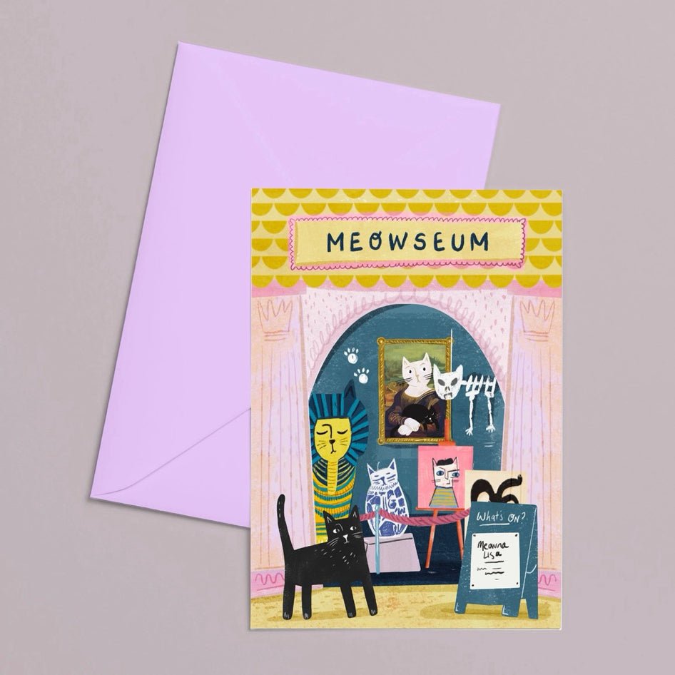 Wenskaart Meowseum - Niaski - SuperMatique