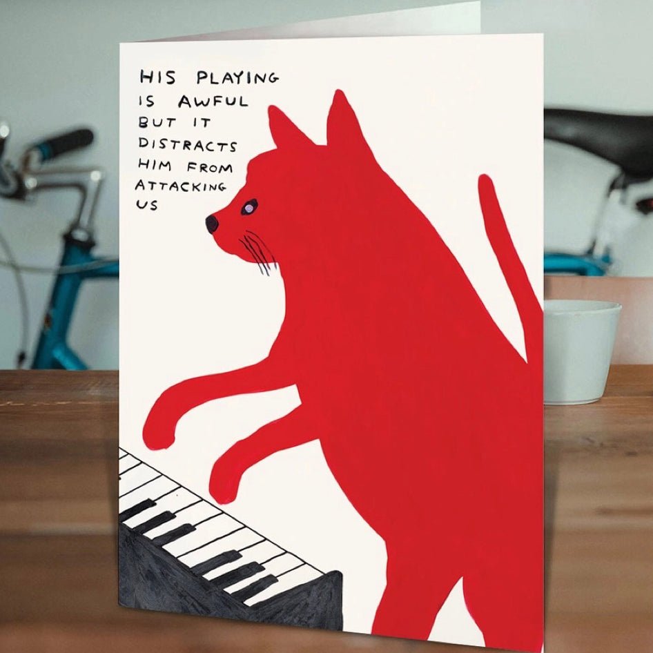Wenskaart "Playing is Awful" - David Shrigley x Brainbox Candy - SuperMatique