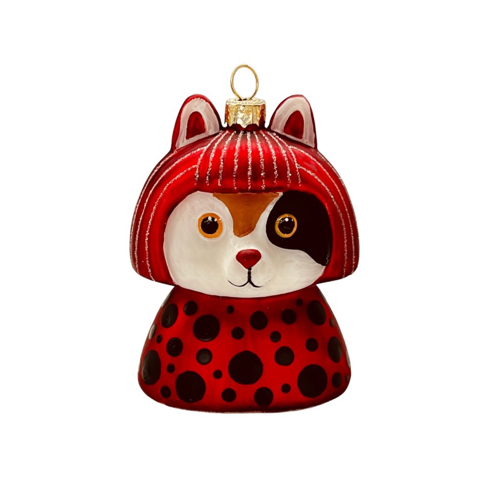 "Kusameow" Yayoi Kusama kerstbal - SuperMatique