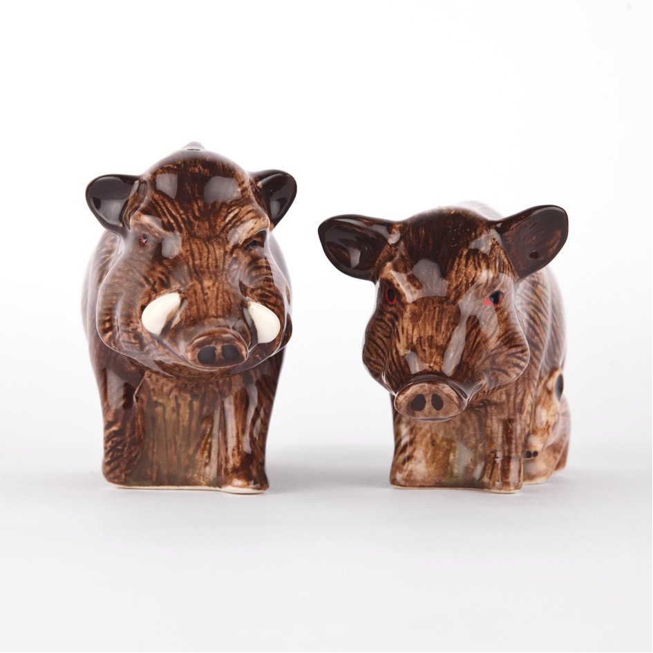 Wild Zwijn Familie Peper en Zout Quail Ceramics - SuperMatique