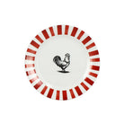 'Cocorico' Rood-Wit Ontbijtbord - SuperMatique - SuperMatique