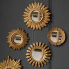 Convexe Spiegel Antiek Gouden Ornament Lijst Medium / MK96 - SuperMatique - SuperMatique
