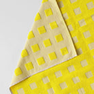 Geruite Grafische Theedoek Geel Beige - Wrap - SuperMatique