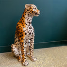 Groot Keramiek Cheetah Beeld XL (Hoogte 84 cm) - SuperMatique - SuperMatique