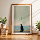 Magritte Zwarte Kat Met Appel Art Print - Niaski - SuperMatique