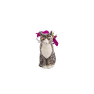 Millie Kleine Bruin/Witte Kat Bloemenvaasje - Quail Ceramics - SuperMatique