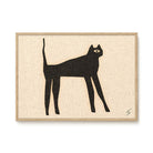 'The Cat' Zwarte Kat Art Print - David Schmitt - SuperMatique