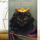 Wenskaart 'Koning Kat' Happy Birthday - Madame Treacle - SuperMatique