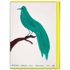 Wenskaart "Never Forget" - David Shrigley x Brainbox Candy - SuperMatique