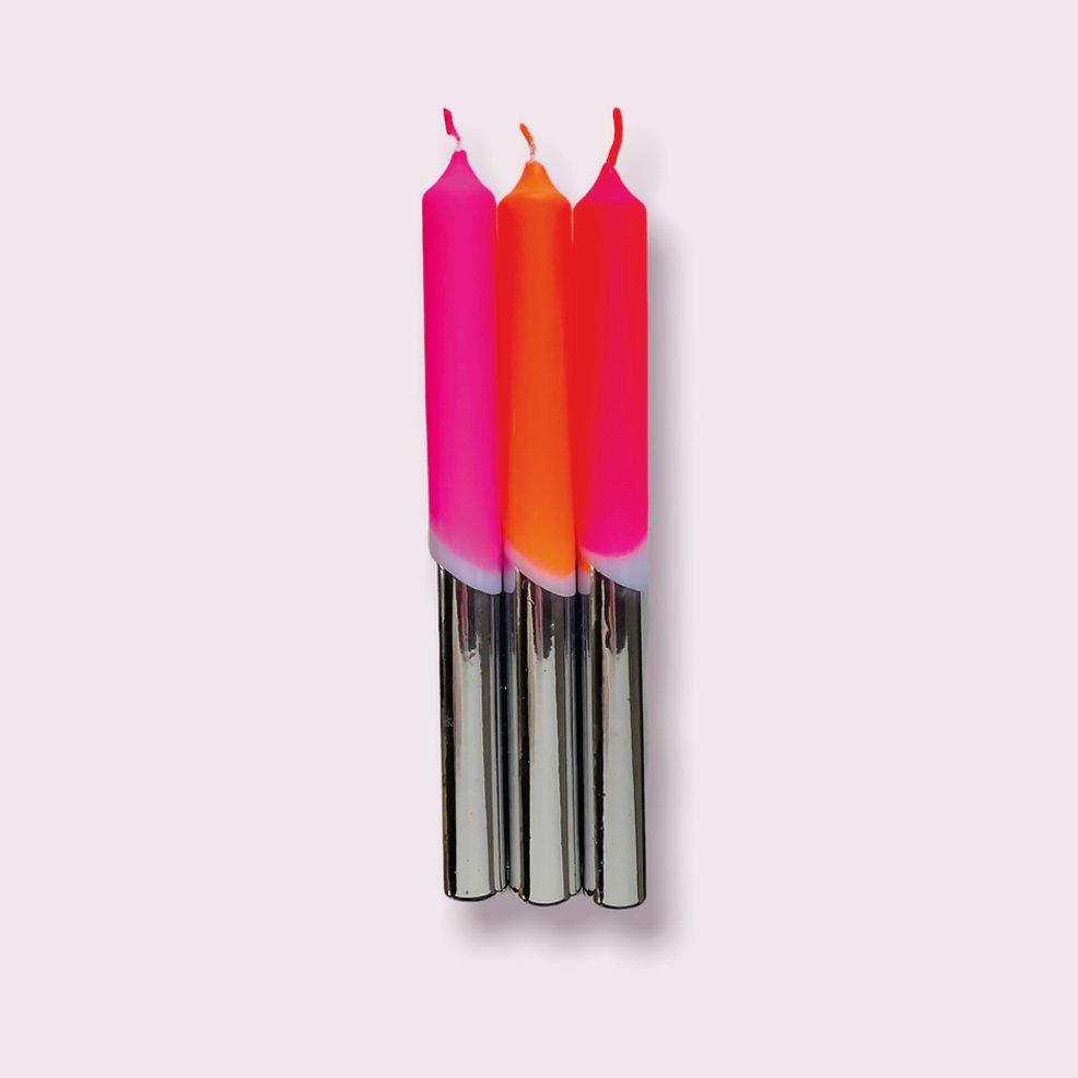 Dip Dye POP Girl on fire Kaarsen - SuperMatique