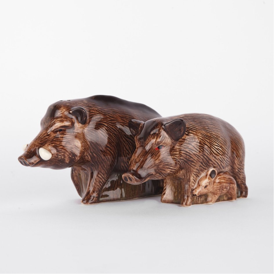 Wild Zwijn Familie Peper en Zout Quail Ceramics - SuperMatique